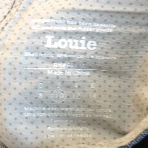 Anthropologie Louie Denim Knee length Capri Sz10 - Picture 6 of 9